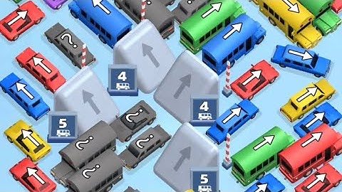 Car Jam Level 74 Game Walkthrough || Bus Out - Bus Jam Puzzle Game