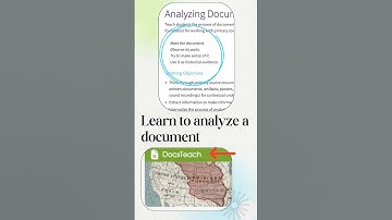 Teach your students how to analyze documents like a pro! 🤓