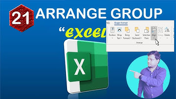 Arrange Group in Page Layout Tab in MS Excel | MS Excel | | Hindi ARRANGE GROUP || RORATE | SEND