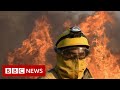 Heatwave: Wildfires spread across Europe as countries break record temperatures - BBC News