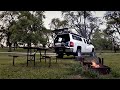 Dr. Pepper Bacon Baked Beans & Storm Damage - Solo Truck Camping