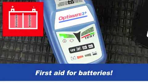 OptiMate 3+: Battery saving charger-maintainer for 12V motorcycle batteries