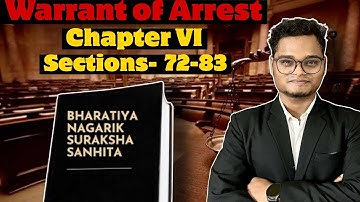 Arrest Warrant under BNSS 2023 I Chapter 6 I Process to Compel Appearance