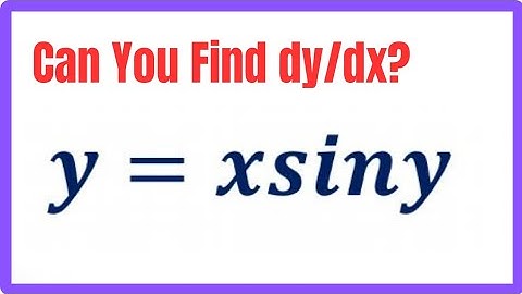 Implicit Differentiation Made Simple! 🔥 (y = x sin y)"