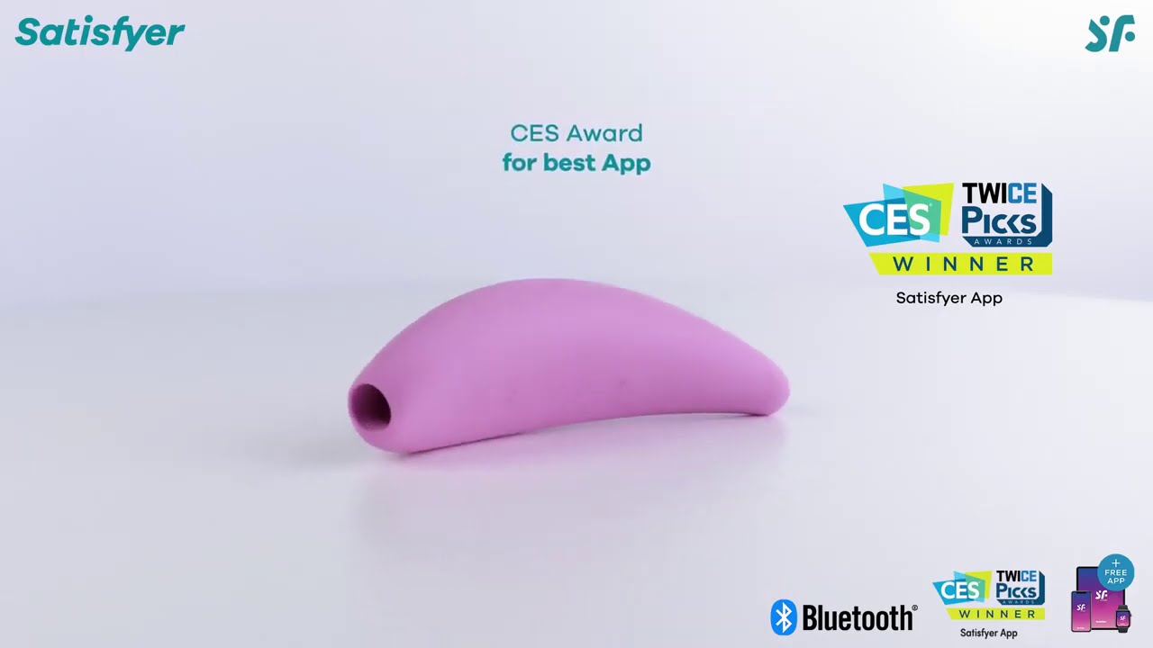 Satisfyer Curvy 3+ - вакуумно-волновой вибростимулятор с возможностью управления через приложение