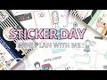 PLAN WITH ME | NATIONAL STICKER DAY | MINI HAPPY PLANNER
