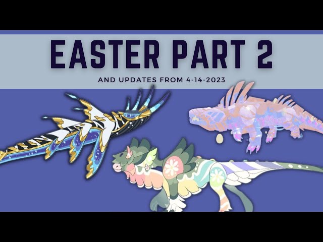 here's a little sticker i made back during the 2022 easter event for  creatures of sonaria behold, t…