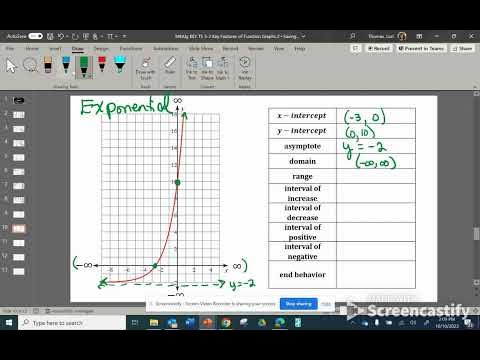 Video Lesson Key Features of Exponential Functions Example 1 - YouTube