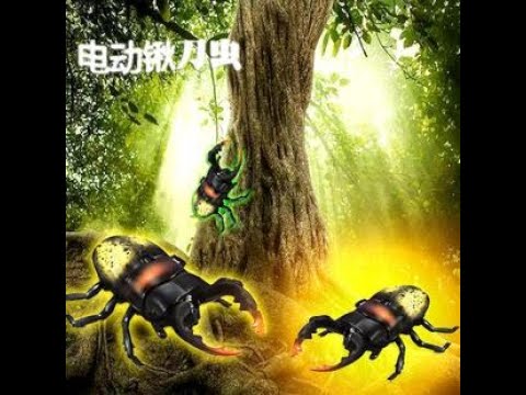 仿真整蛊玩具遥控昆虫甲虫红外远控独角仙锹刀虫电动爬行动物模型