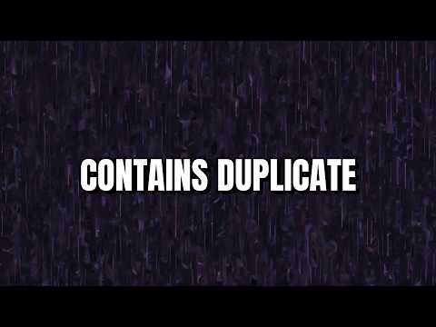 Contains Duplicate in Python — Hash Set Explained | LeetCode Easy #1