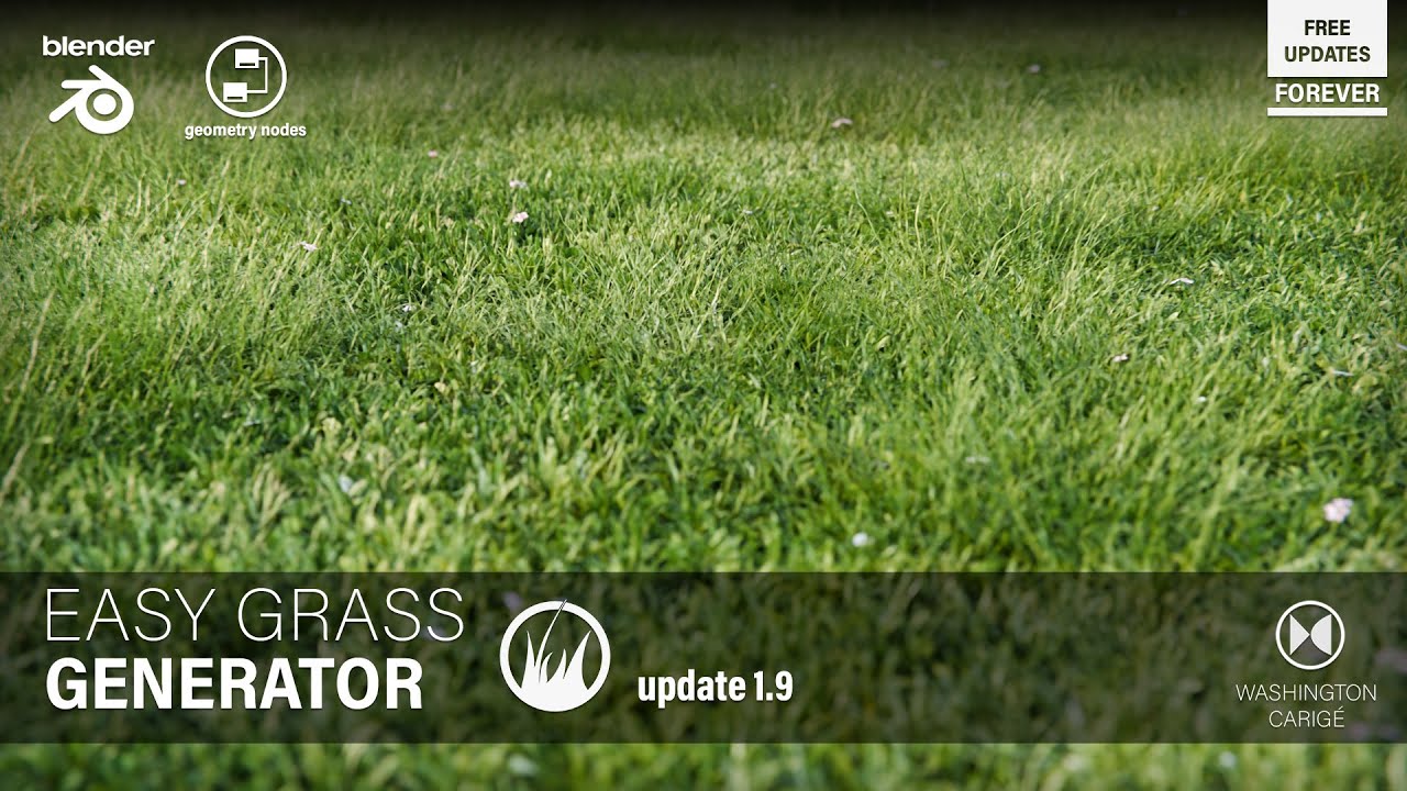 Easy Grass Generator 1.9 (Blender)