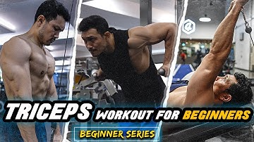 BIG TRICEPS WORKOUT for BEGINNERS in HINDI |Triceps वर्कआउट बिगिनर्स के लिए|