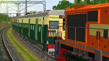 Very Rare Video || WDM-3D Pulling The EMU Train || Decoupling At HOWRAH Station