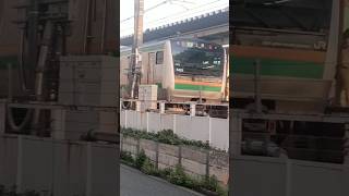 e233系3000番台ヤマU620編成尾久駅到着、発車