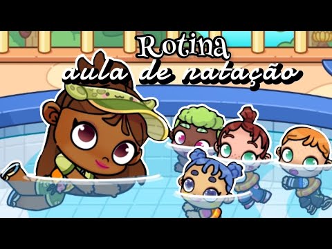 rotina aula de natação com baby 💖🫶 historinha do avatar world #pazu #avatarworld #jogos