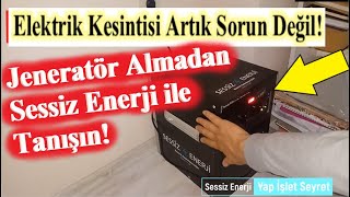 Sessiz Jeneratör Nasıl Çalışır? - Kaç Saat Elektrik Verir? Ör 