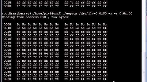 Raspberry Pi Read/Write data to EEPROM through i2c