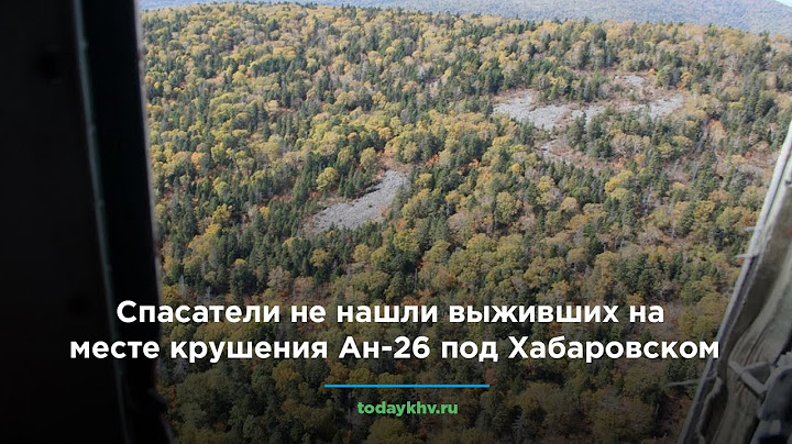 Спасатели не нашли выживших на месте крушения Ан-26 под Хабаровском