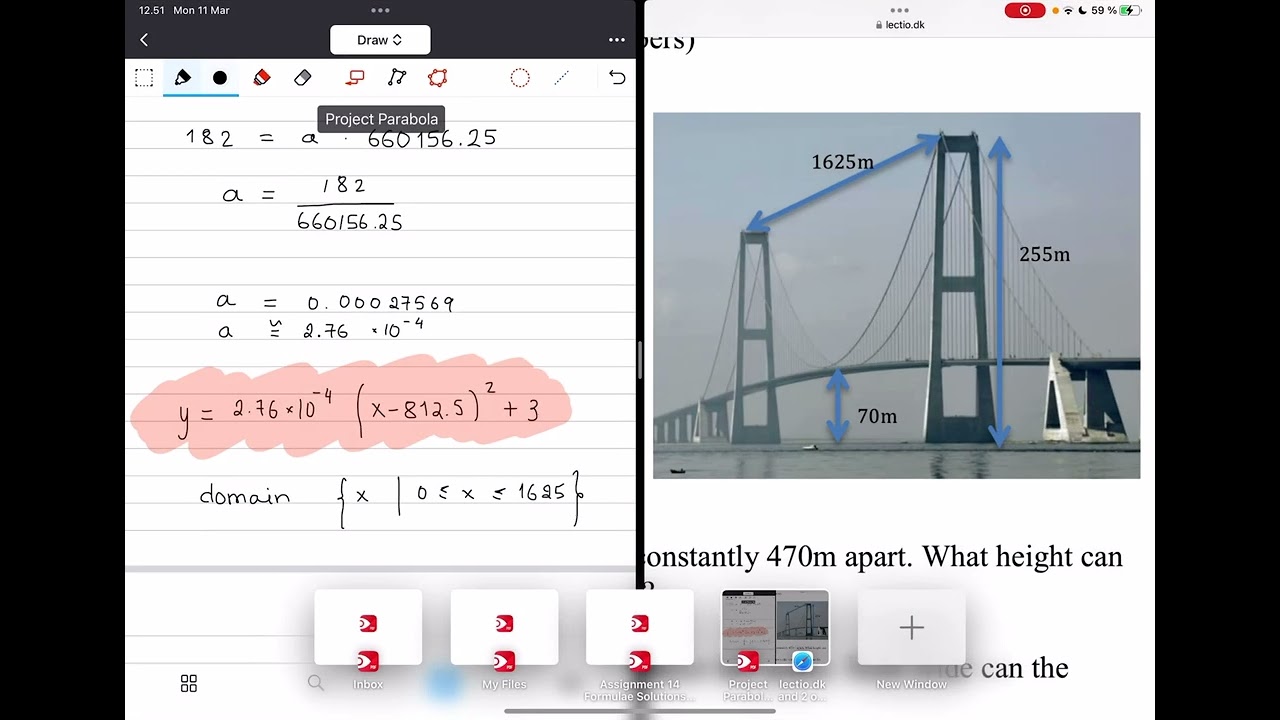 Project on parabola, Part 4