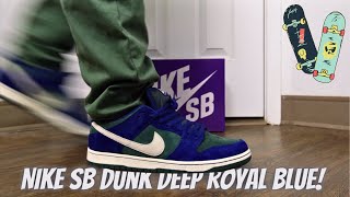 Nike SB Dunk Low Deep Royal Blue On Feed Review | Leonardo | Megaman