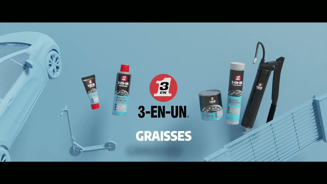 3EN1 Cartouche Graisse Universelle au Lithium 400G