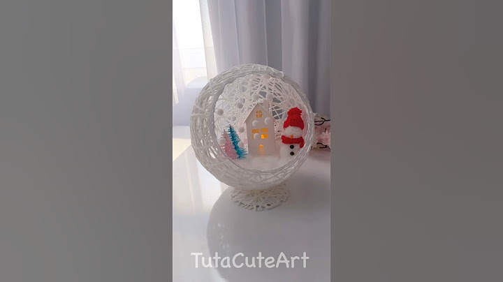 DIY Easy Cute Snowball Decoration 🏡☃️
