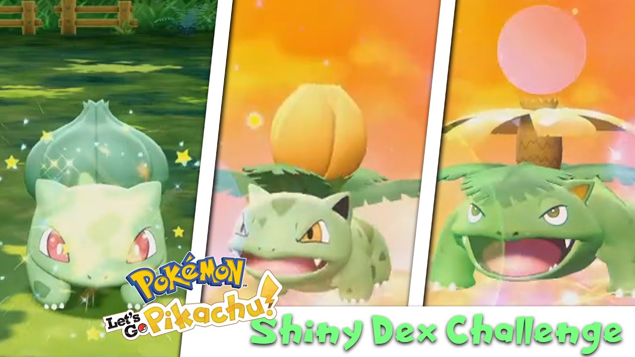 My 1st Shiny in Let's Go Eevee! - Shiny Bulbasaur!