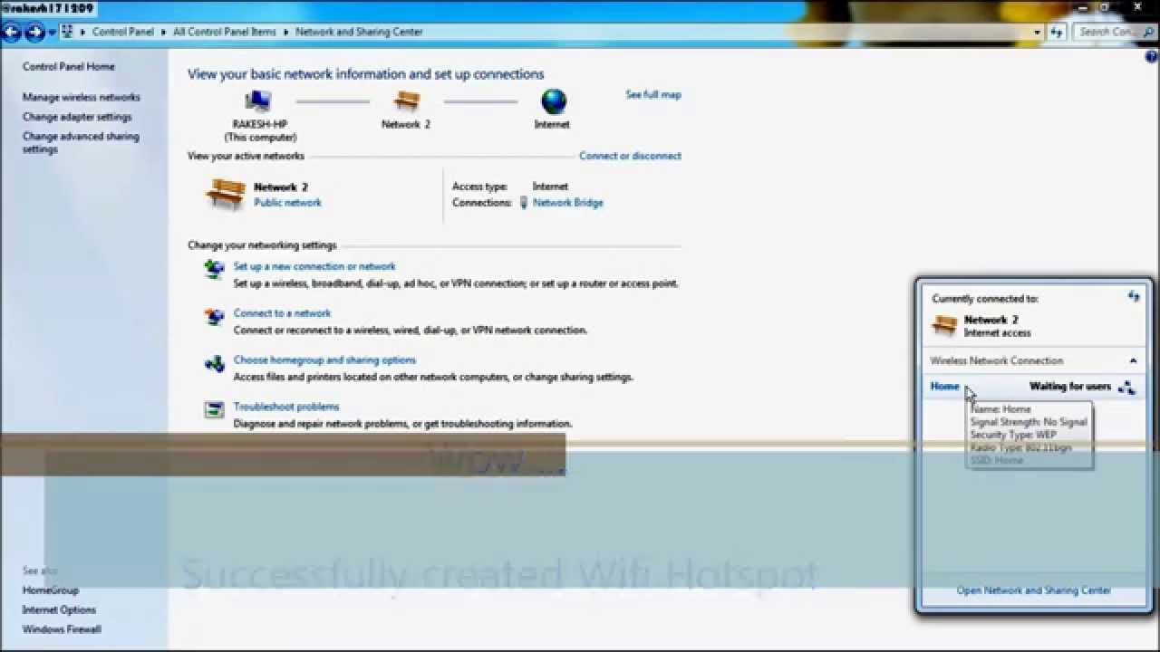 How to share LAN Internet over WiFi  on Laptop or PC without any Software Within 30 second