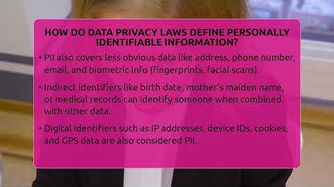 How Do Data Privacy Laws Define Personally Identifiable Information? - Talking Tech Trends