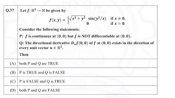 GATE-2021(Real Analysis).