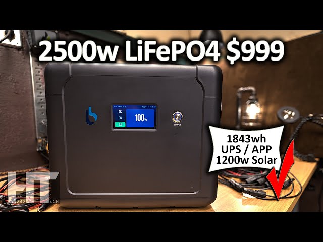 10ms UPS and APP Control] BigBlue CellPowa 2500 Solar Generator