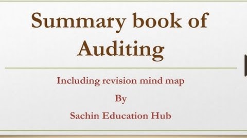 All chapters Revision of Auditing in 1 Lecture | Auditing Notes | Full Revision of Auditing