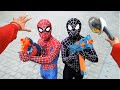 SPIDER-MAN & VENOM Nerf Gun War vs BAD GUY TEAM ( Special Action POV )