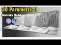 Turn Simple Lines Into 3D Shapes Using SketchUp Plugins | Parametric Modeling Hack