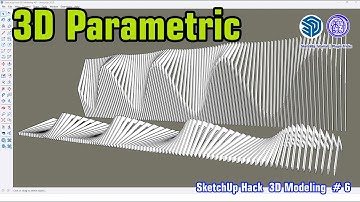 3D Parametric Model in SketchUp in Just 2 Minutes | SketchUp Hack 3D Modeling # 6