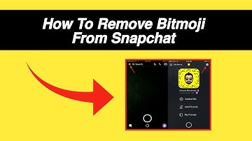 How to remove bitmoji from snapchat (Quick & Easy)