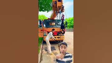 Fixing crane hook withtrailer #crane #trendingnow #mustwatch #viralvideo #trending#freestandingcrane