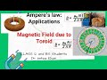 Magnetic Field due to Toroid | Application of Ampere's Law |