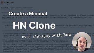 Build a Minimal Hacker News Clone in 15 Minutes with Bud screenshot 1