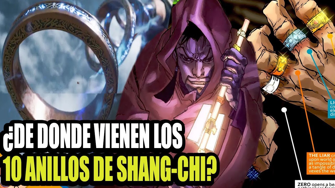 ¿De donde vienen los 10 Anillos de Shang-Chi? - Datos Banana