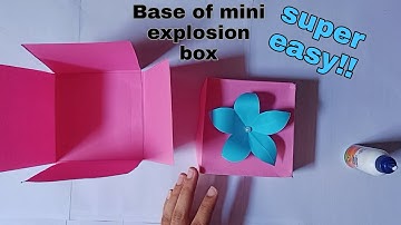 How to make the base of  explosion box by A4 sheet #createwonderfulcrafts