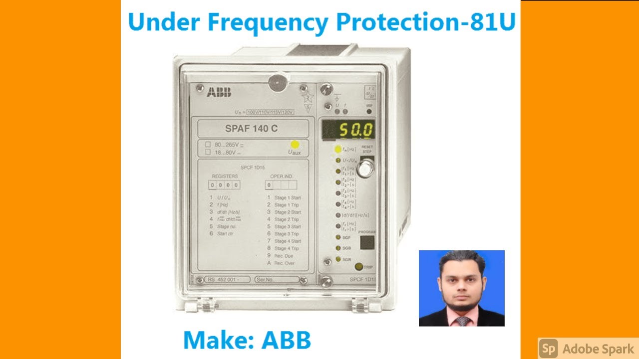 Under and Over Frequency Relay working principle and technical ...