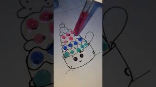 #let's decorate the cute ice-cream 🧁😌😍 #art#shorts #satisfying#colors  subscribe if u like