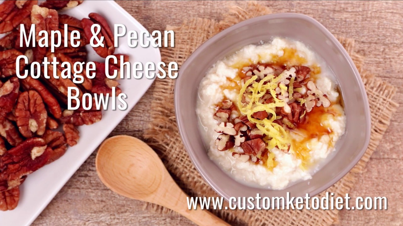 Keto Maple & Pecan Cottage Cheese Bowls Recipe - YouTube