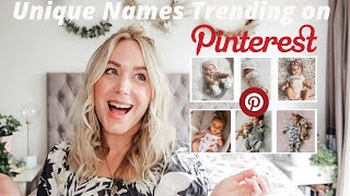 Unique Baby Names Trending Now On PINTEREST ... & announcement :-)  SJ STRUM