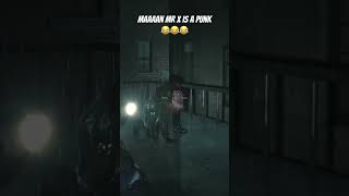 MR X is Huge! #residentevil #clips #shorts #gamingclips #gaming #horror #leonskennedy #mrx #fighting