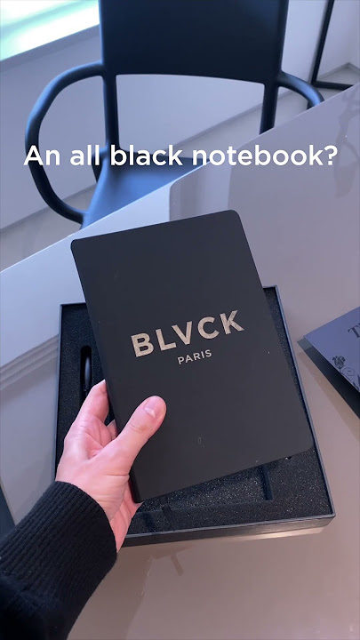 All Black Notebook with Pen - Blvck Paris 