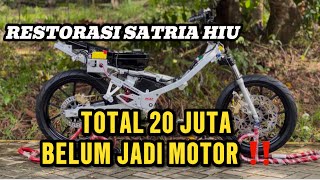 TOTAL 20 JUTA BELUM JADI MOTOR ‼️ RESTORASI SUZUKI SATRIA HIU DARI NOL || SATRIA NYA MALAYSIA