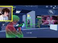 Famous YouTubers REACT to me using AIMBOT in Fortnite Mobile...