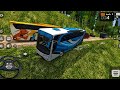 🚌 Bharat Benz Bus Offroad Challenge #3😱 | Dangerous Mountain Road Driving | BUSSID Gameplay 🚍🏔️